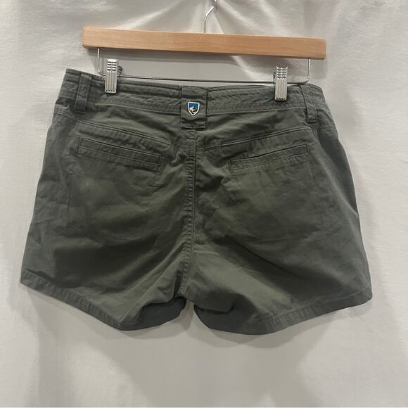 Kuhl Green Shorts Womens Size 6 Outdoor Granola Girl Earthy Nature Hiking Trails - Picture 2 of 6